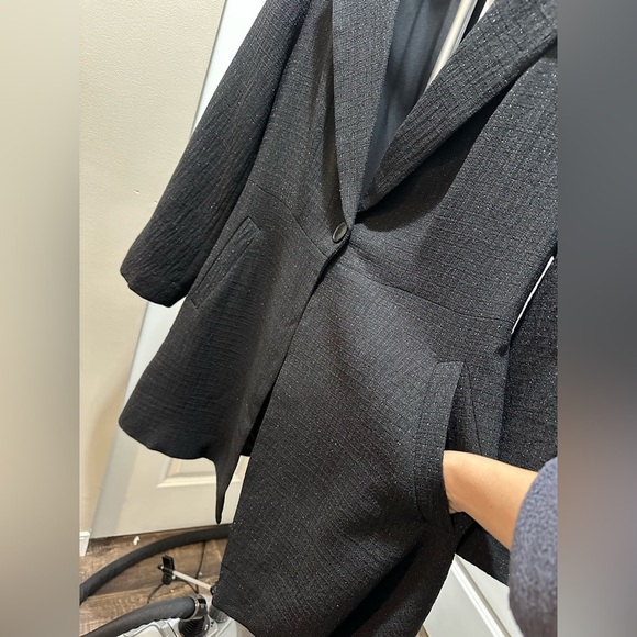 BloomChic Solid Open Front Blazer XL us 14-16 - Picture 3 of 6